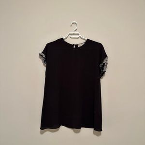 Michael Kors Sequin Sleeve Top